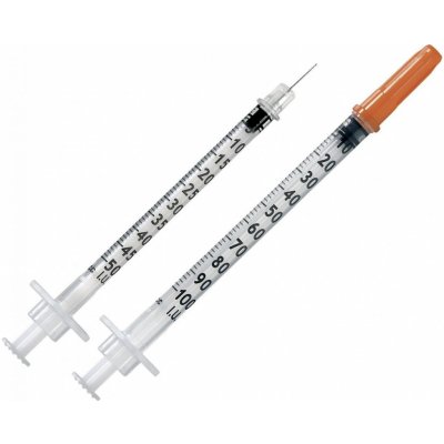 KDM Stříkačka inzulínová 1 ml U-100, 0,30x12,7 mm 30 G 100 KS – Zbozi.Blesk.cz