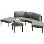 Garden Point Parana Corner 2 zahradní roh s pufy antracitový – Hledejceny.cz