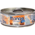 Monge Cat Natural tuňák žlutoploutvý a losos 80 g – Hledejceny.cz