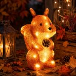 Haushalt International LED Dekorace Veverka š 15 × h 24 × v 30 cm – Hledejceny.cz