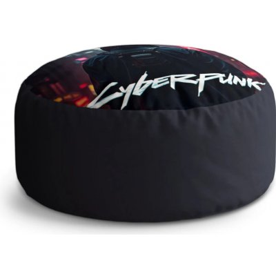 Sablio Taburet Circle Cyberpunk 2077 Pohled do města: 38x48 cm – Hledejceny.cz