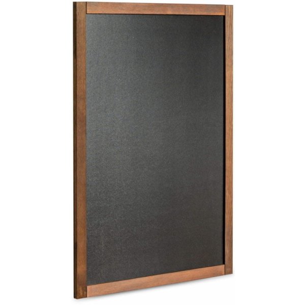 Tabule A-Z Reklama CZ Nástěnná dřevěná popisovatelná tabule tmavě hnědý lak 47 x 87 cm