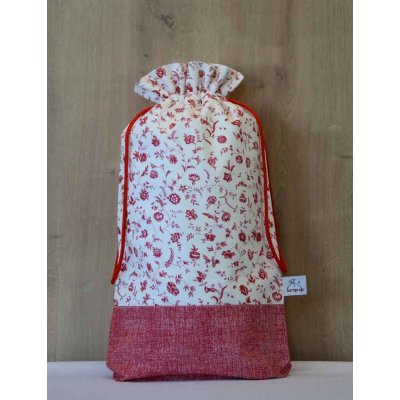 Pytlík půlený červené kvítí velký – Zboží Dáma