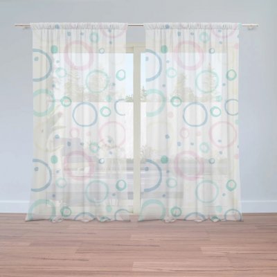 Sablio Záclony Bublifuk: 2ks 150x250cm – Hledejceny.cz