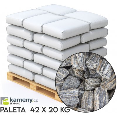 Kameny.cz Kamenná kůra (rula) – mrazuvzdorný okrasný kámen do zahrady Vybere si velikost: Největší, Vyberte balení: Paleta - 42 x 20 kg - DOPRAVA ZDARMA – Zboží Dáma