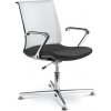 Kancelářská židle LD Seating Lyra Net 203-F80-N6 BR-785-N6 - hliníkové područky pevné