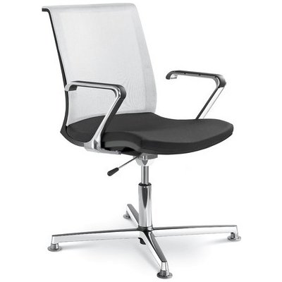 LD Seating Lyra Net 203-F80-N6 BR-785-N6 - hliníkové područky pevné – Sleviste.cz