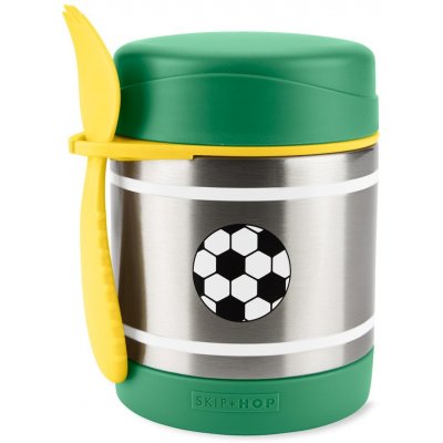 Skip Hop Spark Style Termoska na jídlo se lžičkou vidličkou Fotbal 325 ml 3r+