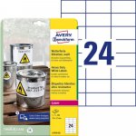 Avery Zweckform L4718-20 Odolné etikety 70x37mm 480 ks bílá – Sleviste.cz