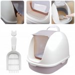 Dogguru krytá kočičí toaleta 56 x 39 x 42 cm – Zboží Dáma