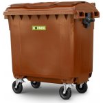 DOPNER Kontejner 770 l BIO plastový , hnědá – Sleviste.cz