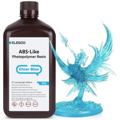 ELEGOO ABS-like Resin 2KG Clear Blue 50.103.0176 – Zboží Živě