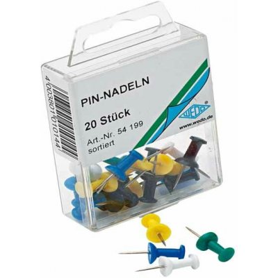 Špendlíky na tabule a nástěnky, 20 ks – Zboží Dáma