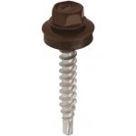 KLIMAS Farmářské šrouby FRS pozinkované lakované 4,8 x 35 mm RAL 8017 20 ks – Zboží Mobilmania