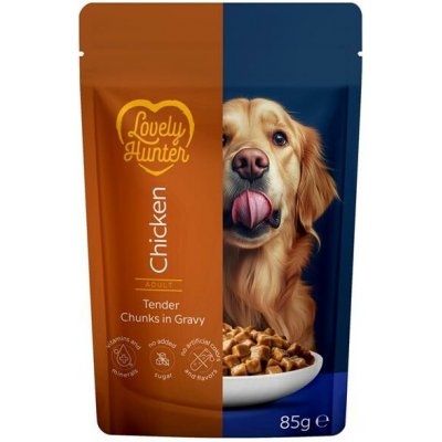 Lovely Hunter Dog Adult Chicken 85 g – Sleviste.cz