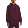 Pánská mikina Under Armour Rival Fleece Hoodie Dark Maroon/White