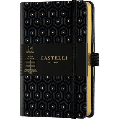 Castelli Milano Linkovaný zápisník A6, Copper&Gold Honey Gold – Zboží Dáma