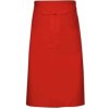 Zástěra Link Kitchen Wear Kuchařská zástěra s kapsou X1000T Red 70x120cm