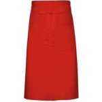 Link Kitchen Wear Kuchařská zástěra s kapsou X1000T Red 70x120cm – Hledejceny.cz