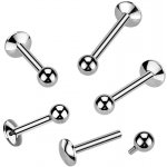 Šperky4U piercing do brady labreta titan TIT1530-12063 – Zboží Dáma