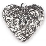 Prima-obchod Medailonek srdce 26x26 mm otevírací, barva 2 platina – Sleviste.cz