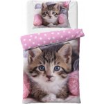 TipTrade bavlna povlečení Koťátko 140x200 70x90 – Zboží Mobilmania