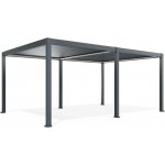 Umbroso Elektrická hliníková pergola PRIME s LED osvětlením modulární 600x400 cm antracit – Zboží Dáma