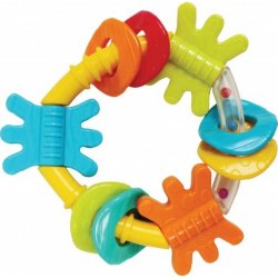 PLAYGRO Kousací chrastítko triangl