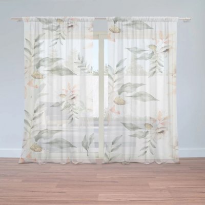 Sablio Záclony Luční romance: 2ks 150x250cm – Hledejceny.cz