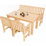 DEOKORK Masivní zahradní sestava z borovice LONDON 1+2+1 (32 mm) 200 cm – Hledejceny.cz
