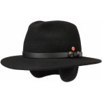 Cestovní nemačkavý voděodolný černý klobouk Mayser Earflap Georgia Traveller s ušní klapkami – Hledejceny.cz