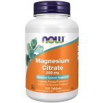 NOW Foods Magnézium citrát 200 mg 100 tablet – Hledejceny.cz
