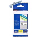 Brother TZE-M921, TZ-M921, 9mmx8m, černý tisk/matně stříbrný podklad, originální páska – Zboží Dáma