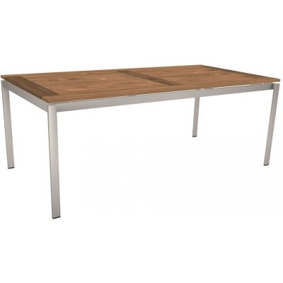 Stern Jídelní stůl Classic, obdélníkový 200x100x73 cm, profil nohou čtvercový, rám nerezová ocel, deska HPL Silverstar 2.0 dekor – Zboží Mobilmania