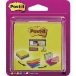 Post-It 3M Samolepicí kostka Multi POST-IT_ Super Sticky (2014-SC-BYFG), 76x76 mm, 4x75 záložek, různé barvy – Hledejceny.cz