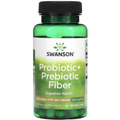 Swanson Probiotics+ Prebiotic 60 kapslí – Zboží Mobilmania