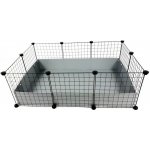 C&C Modulární klec 3 x 2 morče ježek stříbrně šedá 110 x 75 cm – Zboží Dáma