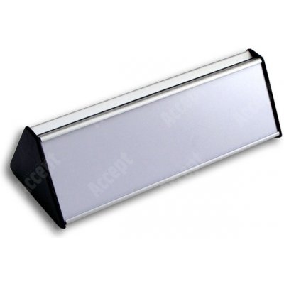 Stolní jmenovka ACS (zásuvný systém, 187x62 mm) - stříbrná jmenovka – Zboží Mobilmania