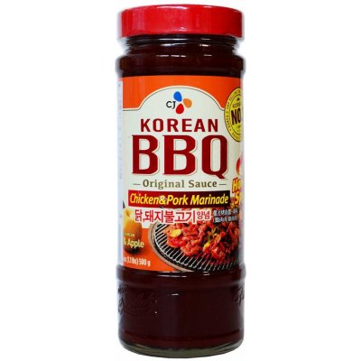 CJ Korejská BBQ pikantní omáčka na marinování kuřecí a vepřové maso 500 g