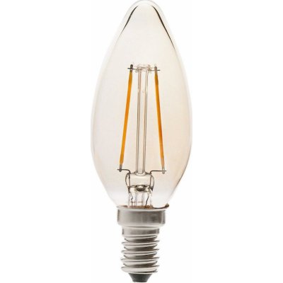 FARO LED žárovka svíčka filament AMBER E14 2W 2200K – Hledejceny.cz