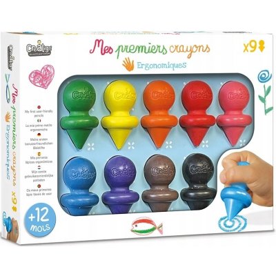 Crea Lign pastelky na prst pro malé děti 9 ks – Hledejceny.cz