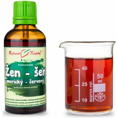 Bylinné kapky Žen-šen ženšen americký červený tinktura 50 ml – Hledejceny.cz