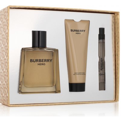 Burberry Hero EDT 100 ml + sprchový gel 75 ml + EDT 10 ml dárková sada – Sleviste.cz