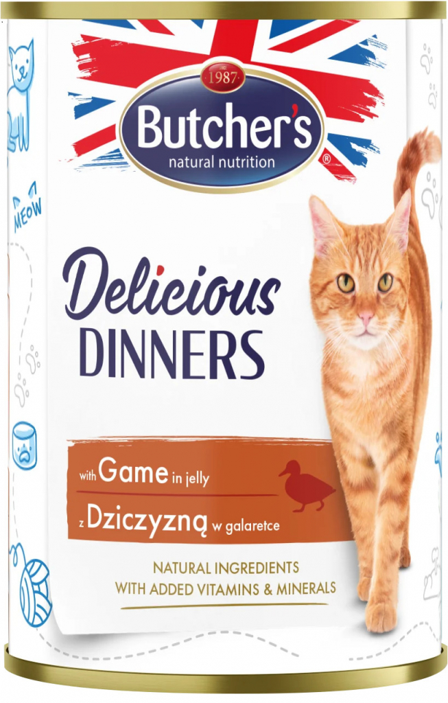 Butcher\'s Delicious Dinners kawałki z dziczyzną w galaretce 400 g