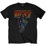 Kiss Neon Band černé tričko unisex – Sleviste.cz