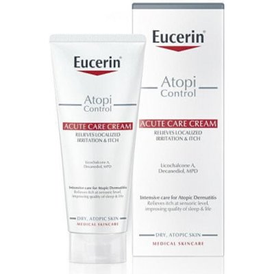 Eucerin tělový krém pro suchou a atopickou pokožku AtopiControl (Acute Care Cream) Objem: 100 ml – Zbozi.Blesk.cz