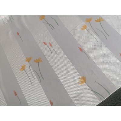 Voálová záclona bílá-pruhy s květy 829291/05 300 cm – Hledejceny.cz