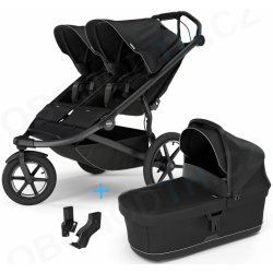 Thule Urban Glide 3 Double Black 2024 + korba Black s adaptéry