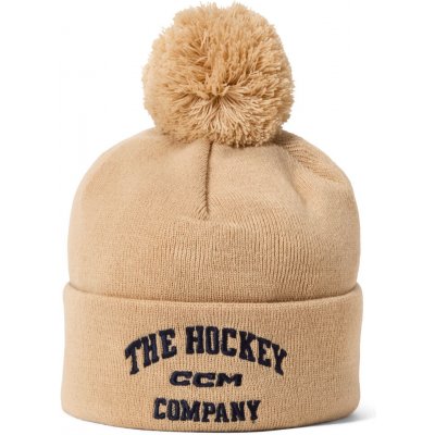 CCM Čepice Athleisure Pom Knit béžová – Hledejceny.cz