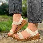 Dámské sandály SP20-2 béžové – Zboží Dáma